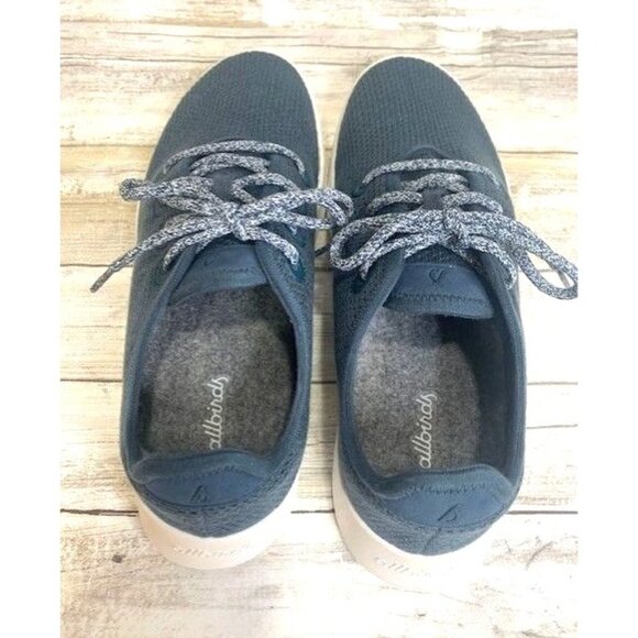 Allbirds Men's Tree Runners Sneakers M9 Blue Mesh Knit Comfort Athletic - Picture 9 of 9